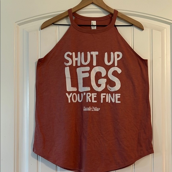 Shut Up Legs Your Fine Workout Tank Top Large - Picture 1 of 3